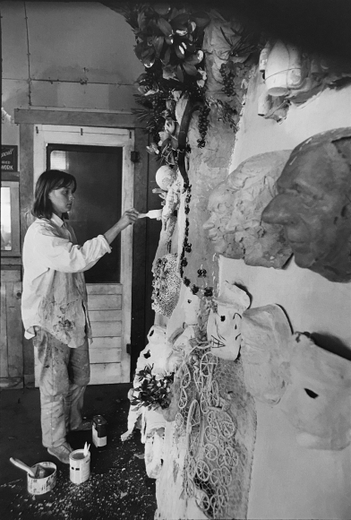 Niki de Saint Phalle (standing), (Later Print made in Artist