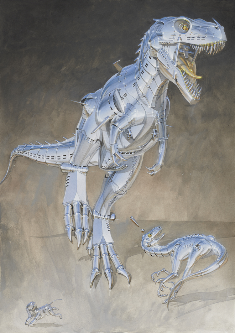 ⑤ Hajime Sorayama × 2G DINOSAUR POSTER