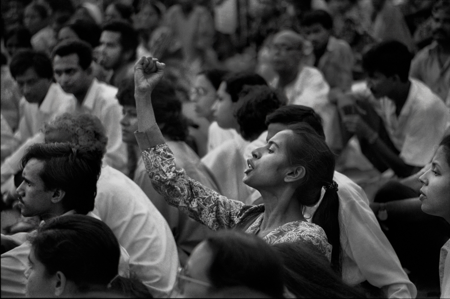All Images © Shahidul Alam. “Smriti Azad at Protest at Shaheed Minar ( Shaheed Minar, Dhaka, Bangladesh)” 1994.