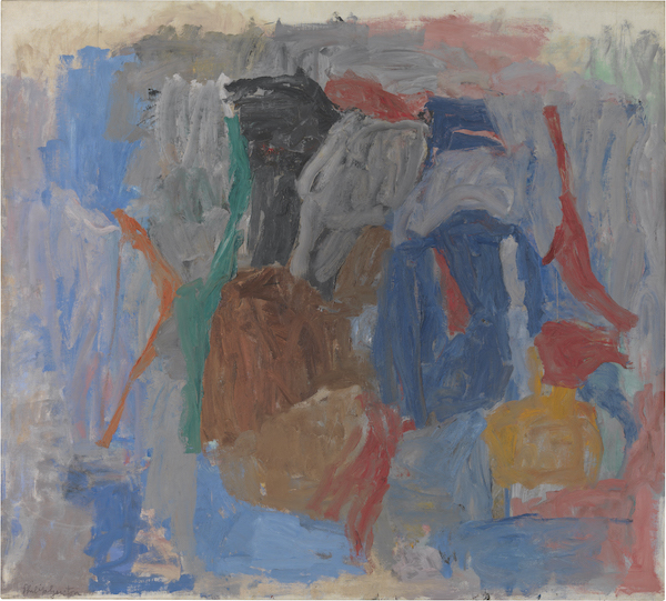 Philip Guston The Return, 1956-1958 oil on canvas overall: 178.12 × 199.07 cm (70 1/8 × 78 3/8 in.) Tate, London © The Estate of Philip Guston / © Tate, London 2019
