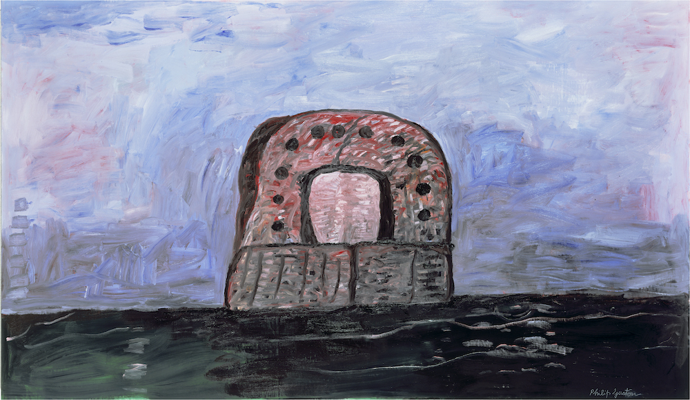 Philip Guston Black Sea, 1977 oil on canvas other: 173.04 × 297.18 cm (68 1/8 × 117 in.) Tate, London © The Estate of Philip Guston / © Tate, London 2019