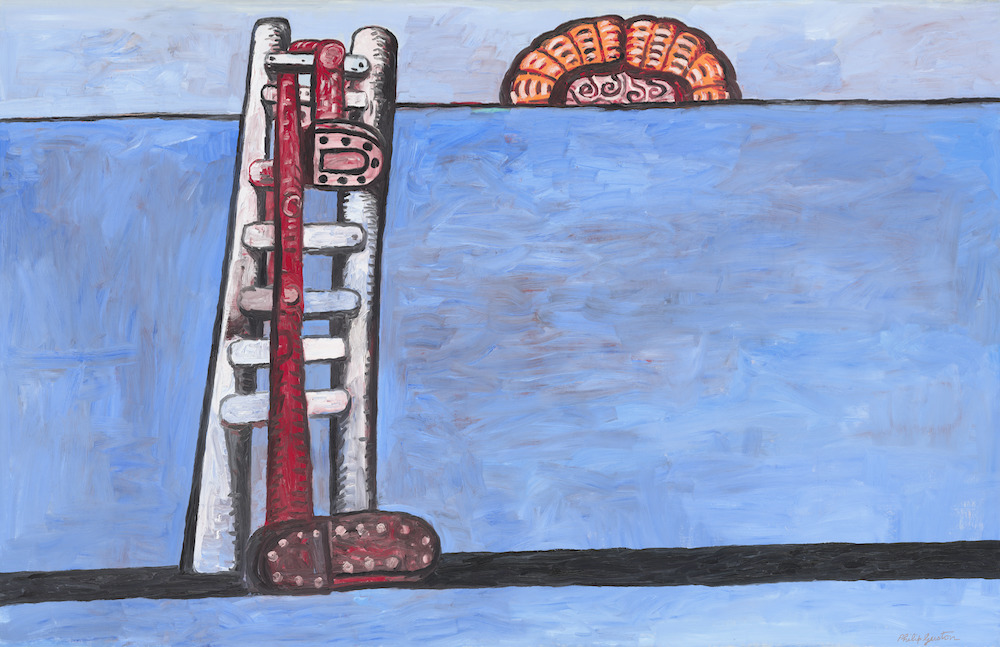 Philip Guston The Ladder, 1978 oil on canvas overall: 177.8 x 274.3 cm (70 x 108 in.) National Gallery of Art, Washington, Gift of Edward R. Broida © The Estate of Philip Guston