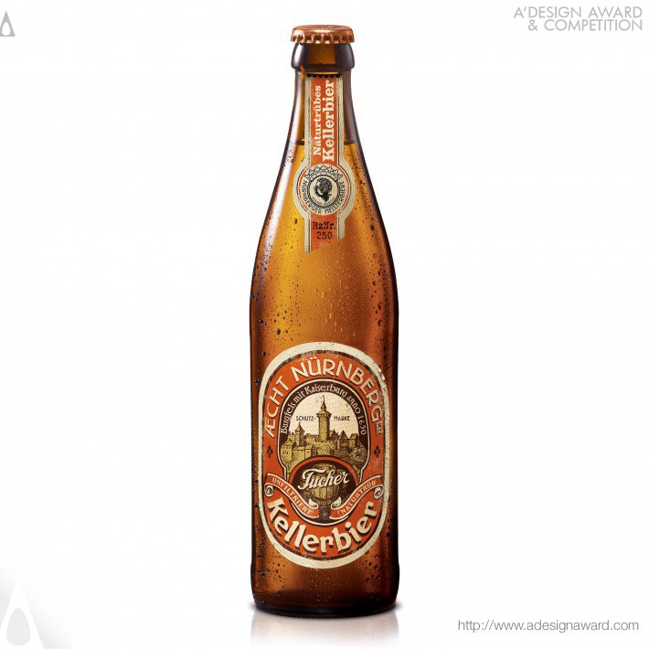 Tucher AEcht Nuernberger Kellerbier Bavarian Beer Packaging Design by Bloom GmbH Nuernberg