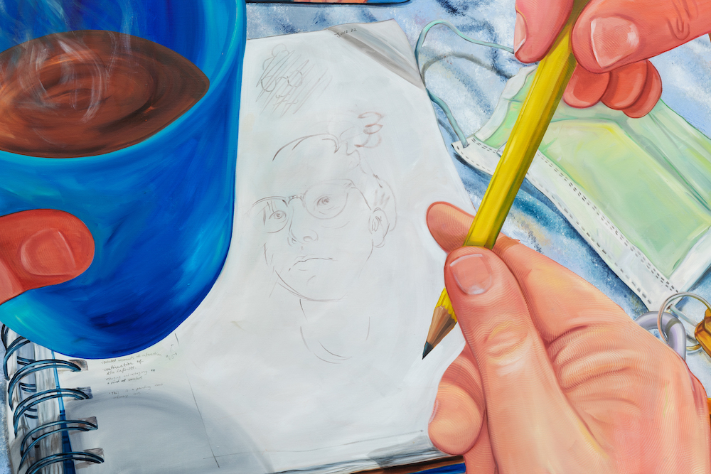 Put the pencil down, my love (detail)