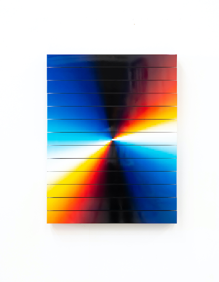 CHROMADYNAMICA MANIPULABLE #7, 2020 UV paint on aluminum composite panel
