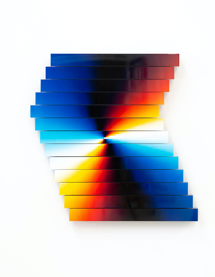 CHROMADYNAMICA MANIPULABLE #7, 2020 UV paint on aluminum composite panel