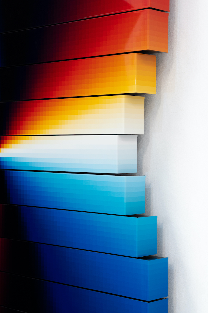 CHROMADYNAMICA MANIPULABLE #7, 2020 UV paint on aluminum composite panel