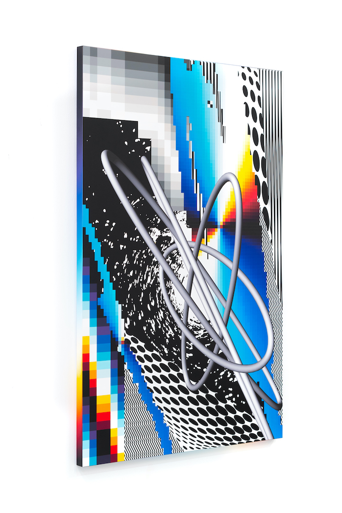 OPTICHROMIE #123, 2020 Enamel and UV paint on aluminum composite panel