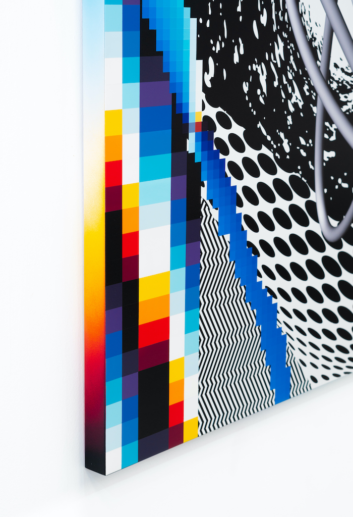 OPTICHROMIE #123, 2020 Enamel and UV paint on aluminum composite panel