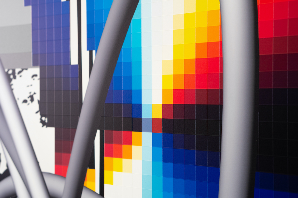 OPTICHROMIE #123, 2020 Enamel and UV paint on aluminum composite panel