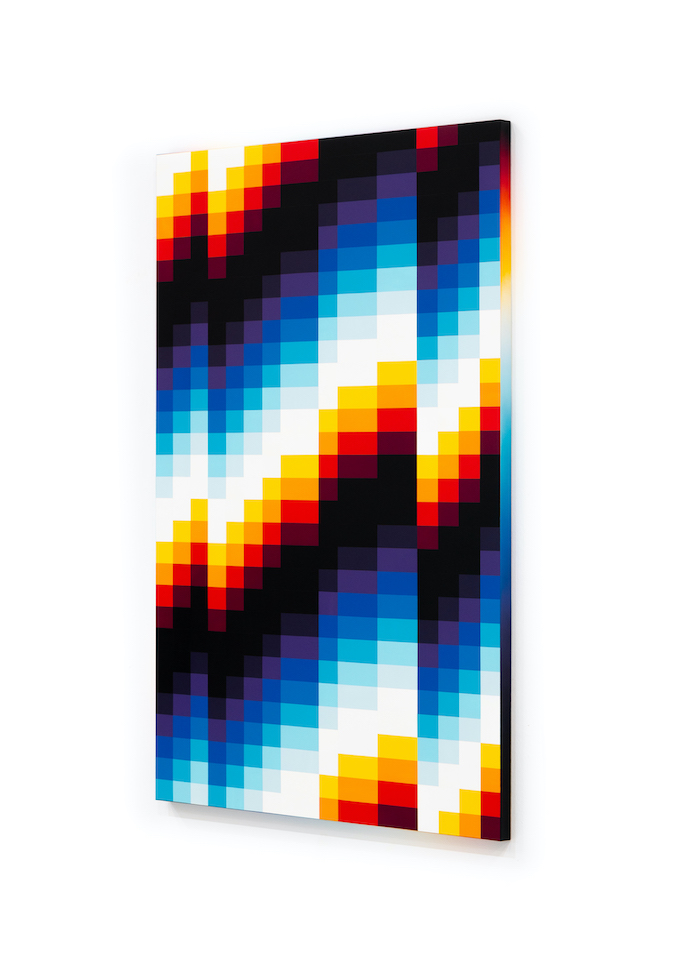 CHROMADYNAMICA #114, 2020 Enamel on aluminum composite panel
