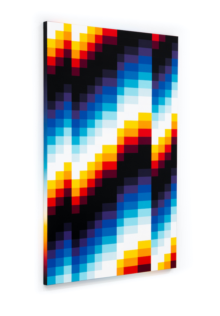 CHROMADYNAMICA #114, 2020 Enamel on aluminum composite panel