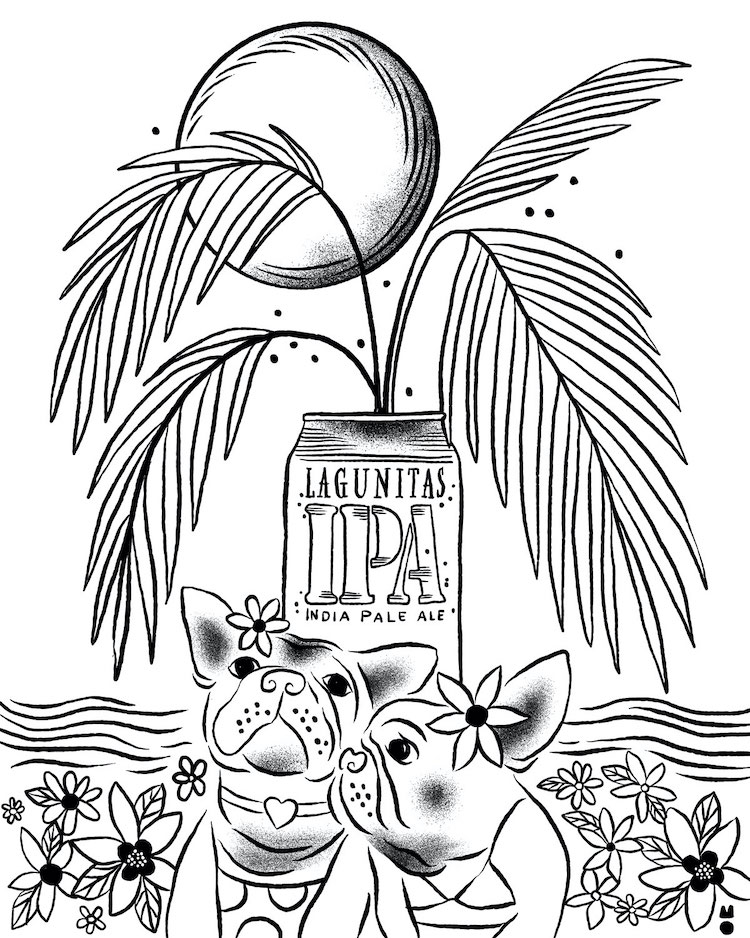 Marisol Ortegan x  Lagunitas Black & White template