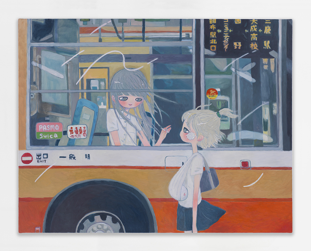 Aya Takano hello friend, cheer up, 2020 Oil on canvas 91x116.7cm All images: ©Aya Takano/Kaikai Kiki Co., Ltd. All Rights Reserved. Courtesy of Perrotin.