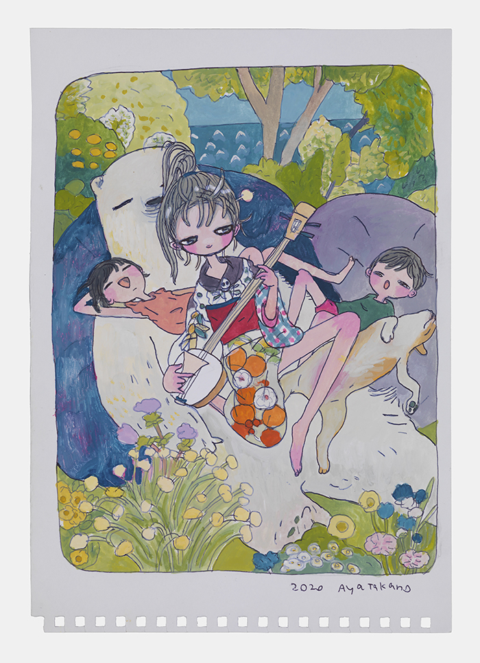 Aya Takano we are waiting in the future, 2020 Watercolor and pen on paper 25x17.5cm All images: ©Aya Takano/Kaikai Kiki Co., Ltd. All Rights Reserved. Courtesy of Perrotin.