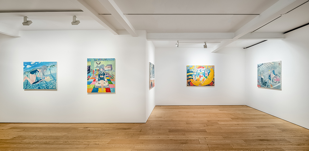 View of the exhibition Let’s make the universe a better place at Perrotin Seoul, 2020. Photo: Hyunjun Lee ©2020 Aya Takano/Kaikai Kiki Co., Ltd. All Rights Reserved. Courtesy Perrotin