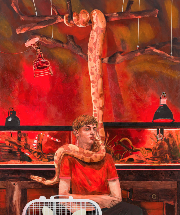 The hot seat, 2020 182.9 × 152.4 cm 