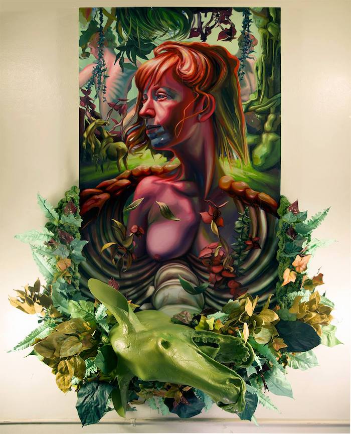 Alison Stinely "Rib Meat" oil on panel, polyurethane foam, epoxy resin, latex enamel 61 x 78 x 24 in. Portsmouth, VA *Surreal Salon 9 Best in Show