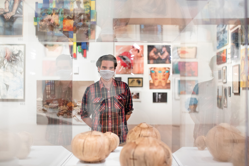 Installation Photography of “The de Young Open” at the de Young Museum. September 2020, Photo by Gary Sexton, Image provided courtesy of the Fine Arts Museums of San Francisco