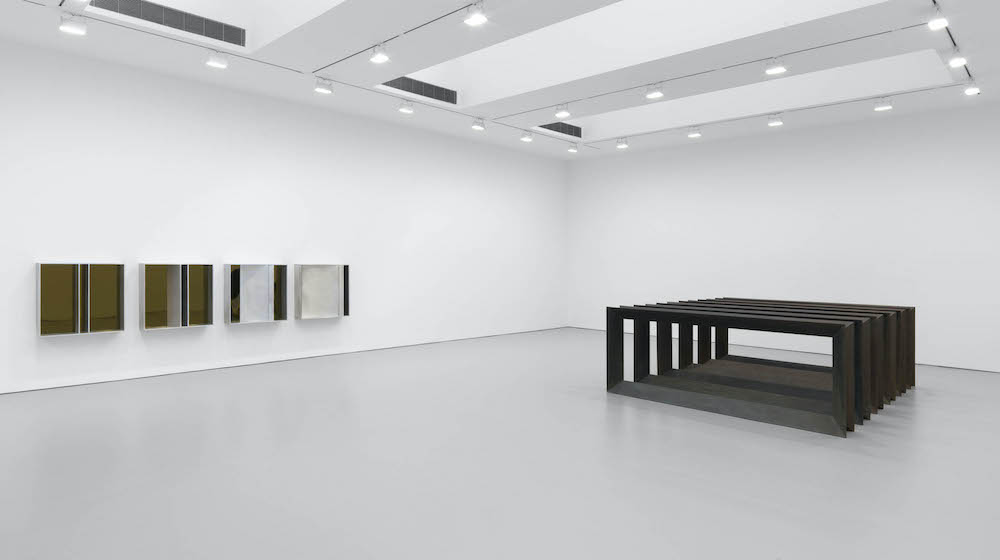 Installation view, Donald Judd, Artworks: 1970 - 1994, David Zwirner, New York, 2020 Courtesy David Zwirner