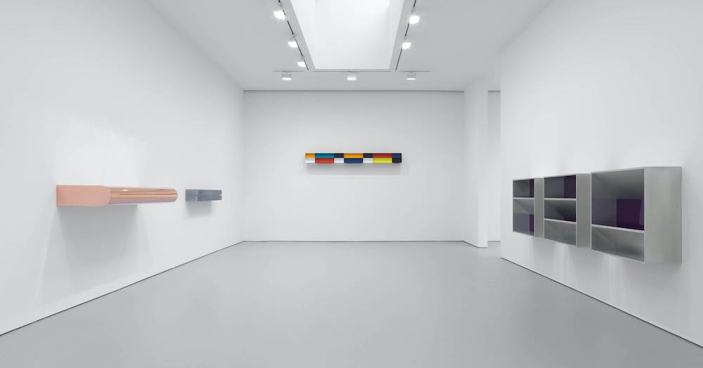 Installation view, Donald Judd, Artworks: 1970 - 1994, David Zwirner, New York, 2020 Courtesy David Zwirner