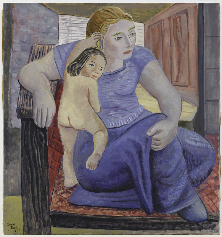 Mother and Child, 1935; San Francisco Museum of Modern Art, bequest of Lydia Park Moore and Roy Moore; © Estate of David Park; photo: Katherine du Tiel