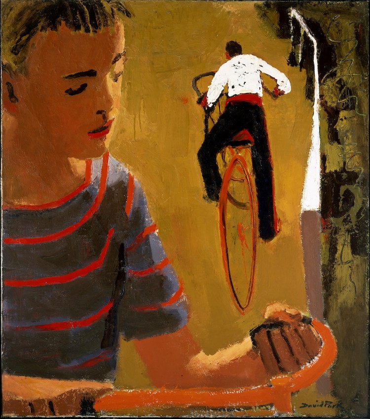Kids on Bikes, 1950; Myron Kunin Collection; © Estate of David Park; courtesy Natalie Park Schutz, Helen Park Bigelow, and Hackett Mill, San Francisco