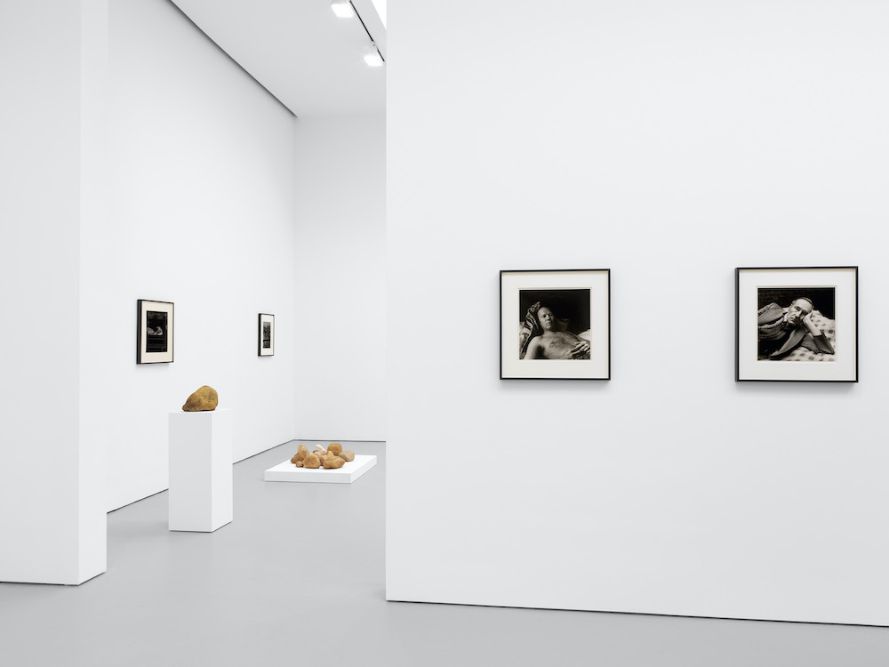 Installation view, Ray Johnson: WHAT A DUMP, David Zwirner, New York, April 8 – May 22, 2021. Courtesy David Zwirner.