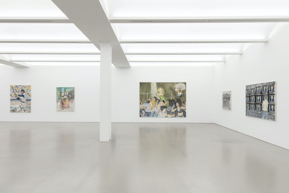 Installation View of MADSAKI: Hello Darkness, My Old Friend (I’ve come to talk with you again) at Perrotin New York, 2021. Photographer: Guillaume Ziccarelli Courtesy MADSAKI/Kaikai Kiki Co., Ltd. Courtesy Perrotin.
