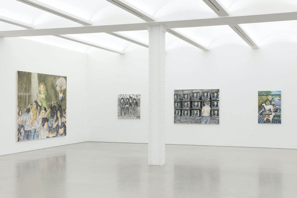 Installation View of MADSAKI: Hello Darkness, My Old Friend (I’ve come to talk with you again) at Perrotin New York, 2021. Photographer: Guillaume Ziccarelli Courtesy MADSAKI/Kaikai Kiki Co., Ltd. Courtesy Perrotin.