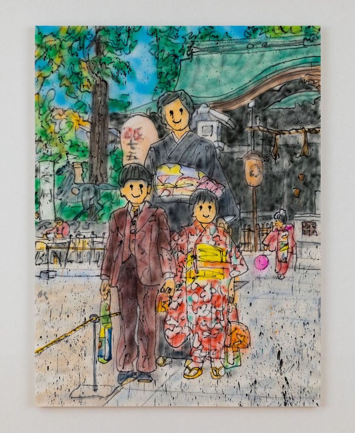 Untitled, 2020 Acrylic paint, aerosol on canvas 160 x 120 cm. ©2020 MADSAKI/Kaikai Kiki Co., Ltd. All Rights Reserved. Courtesy Perrotin