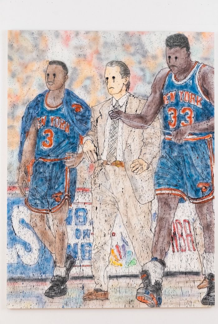 Untitled, 2021 Acrylic paint, aerosol on canvas 230 x 172.5 cm. Courtesy MADSAKI/Kaikai Kiki Co., Ltd. Courtesy Perrotin