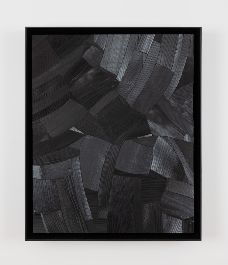 Issu du feu F12, 2003 Charcoal on canvas 65 x 53 cm Photo: Ringo Cheung Courtesy of the artist and Perrotin