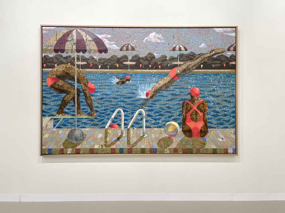 Derek Fordjour at David Kordansky Gallery