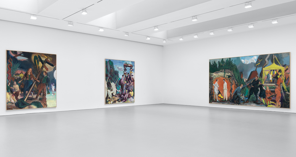 Installation view, The Signpost, David Zwirner, New York, November 4–December 18, 2021. Courtesy David Zwirner.