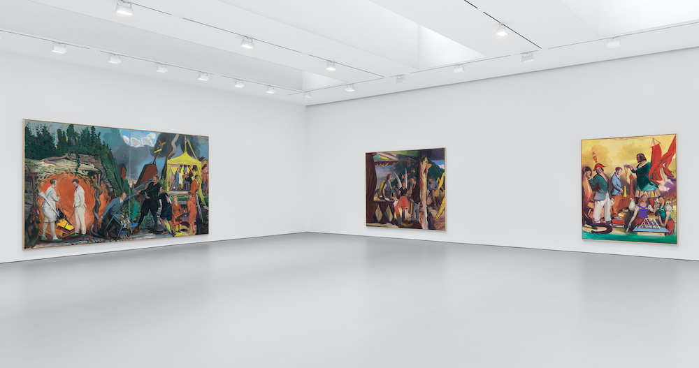 Installation view, The Signpost, David Zwirner, New York, November 4–December 18, 2021. Courtesy David Zwirner.