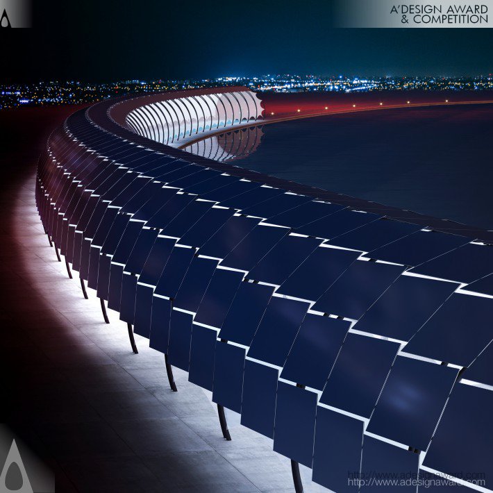 Solar Veloroute Multifunctional Photovoltaic Structure by Peter Kuczia