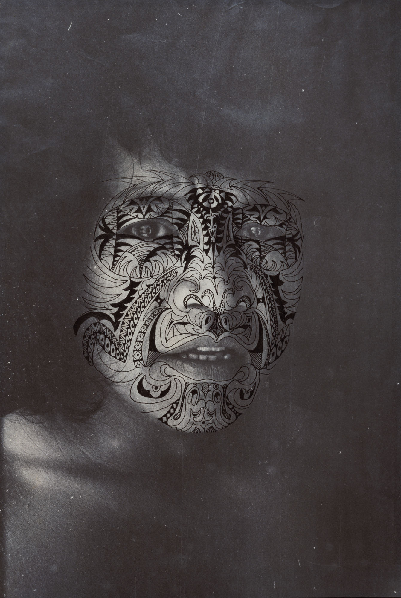 Tat2, 1971, from the Tatu series, by Carlos Villa. Estate of Carlos Villa. Photography © Estate of Carlos Villa.