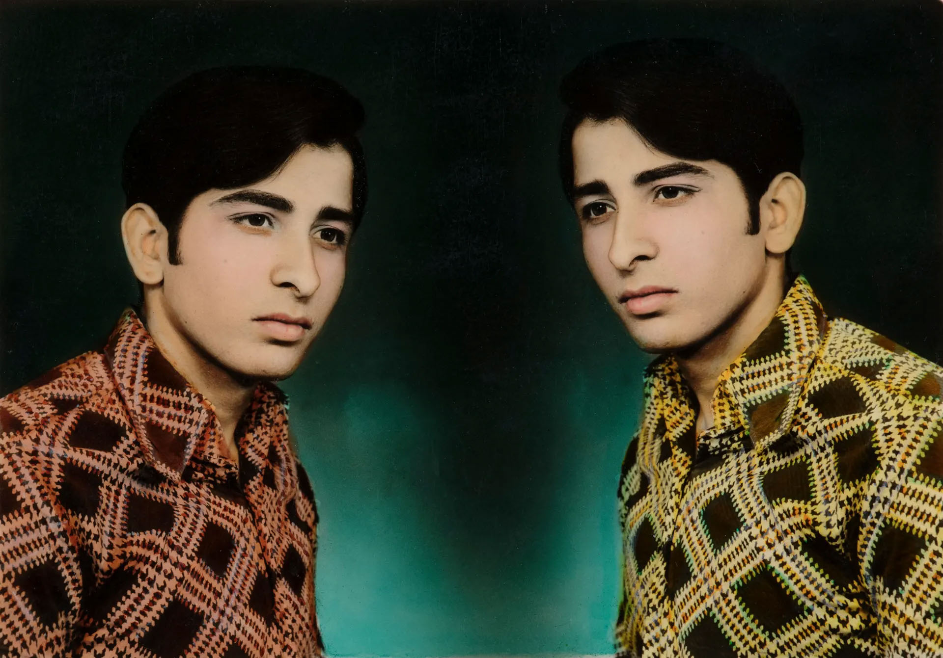 Ram Chand: Two Men and Mirror Portrait, 1970s