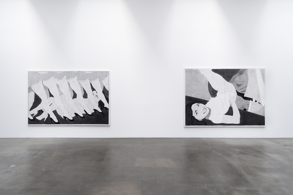 Anna Park: Mirror Shy Installation view, 2022 Blum & Poe, Los Angeles © Anna Park, Courtesy of the artist and Blum & Poe, Los Angeles/New York/Tokyo Photo: Hannah Mjolsnes