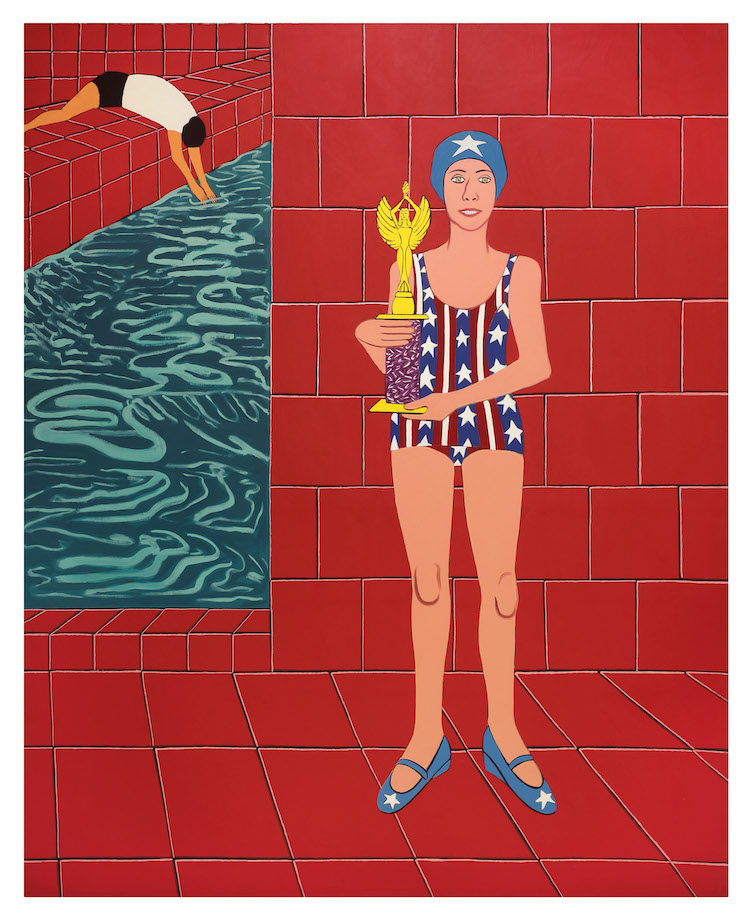 The Bicentennial Champion 1976 Oil and enamel paint on canvas 96 x 78 in. (243.8 x 198.1 cm) The Museum of Modern Art, New York, gift of the Women