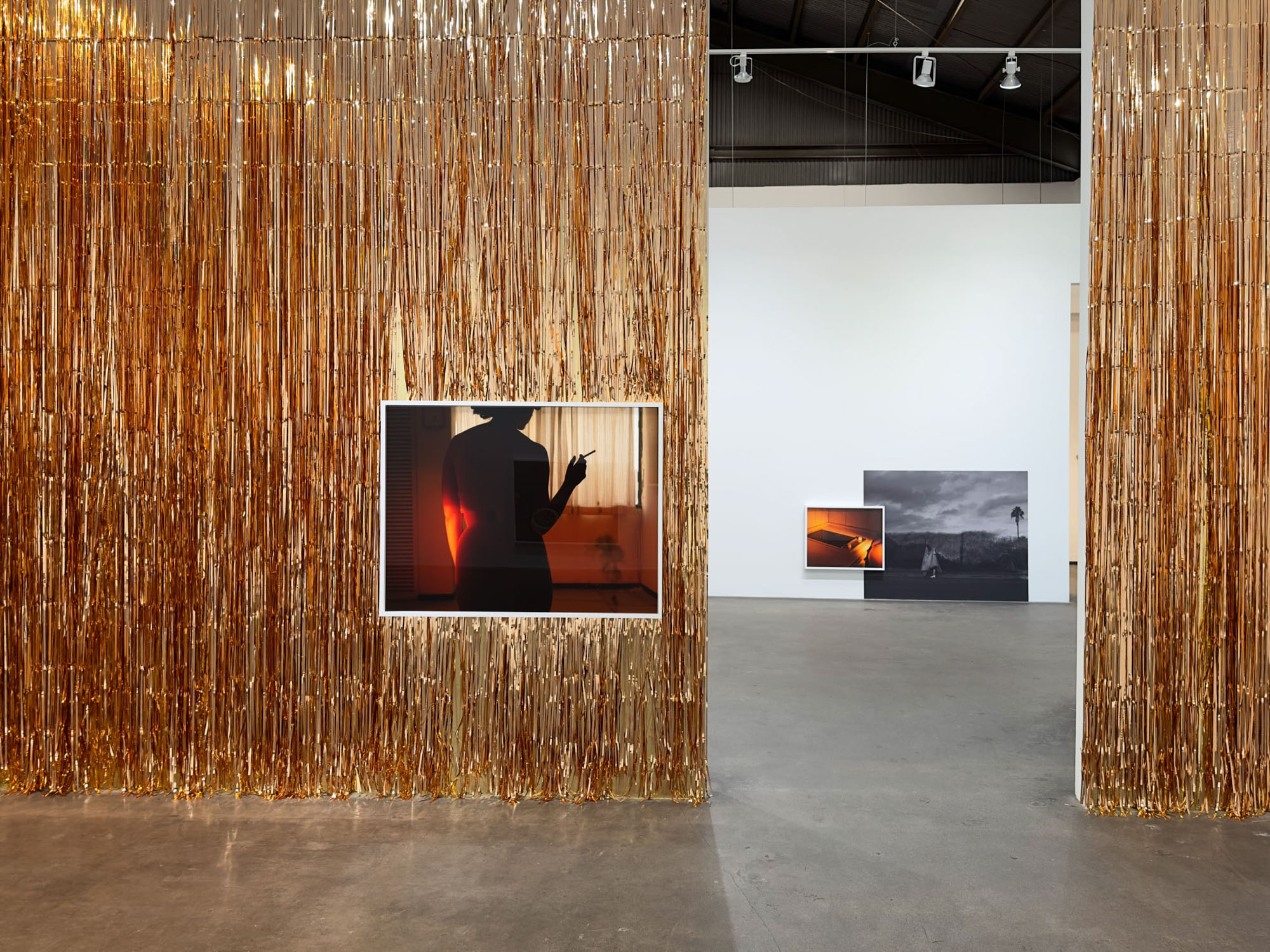 Installation view of "Break in Case of Emergency" at Rose Gallery