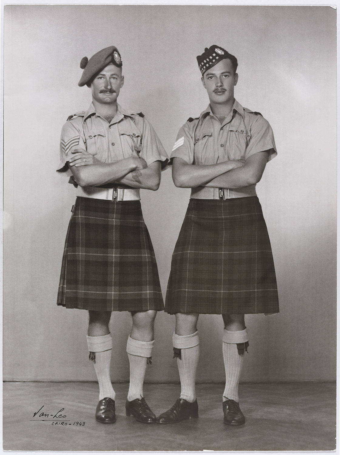 Van Leo, Scottish soldiers, World War II, 1943