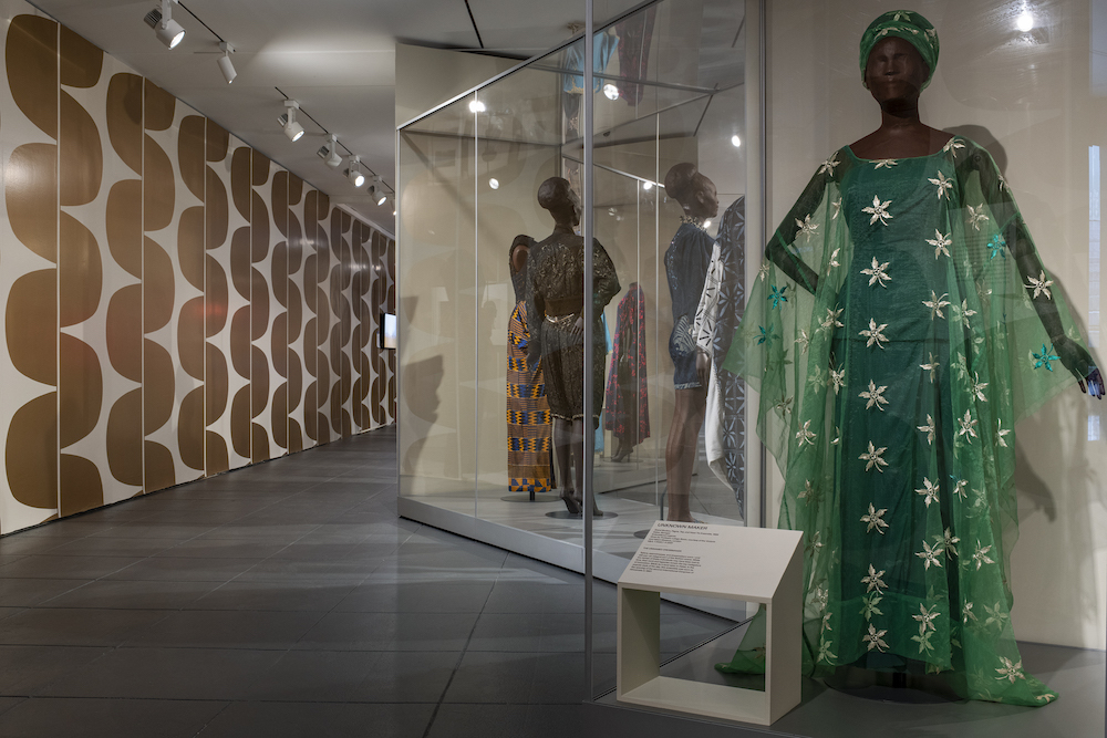 Installation view, Africa Fashion. Brooklyn Museum, June 23–October 22, 2023. (Photo: Danny Perez)