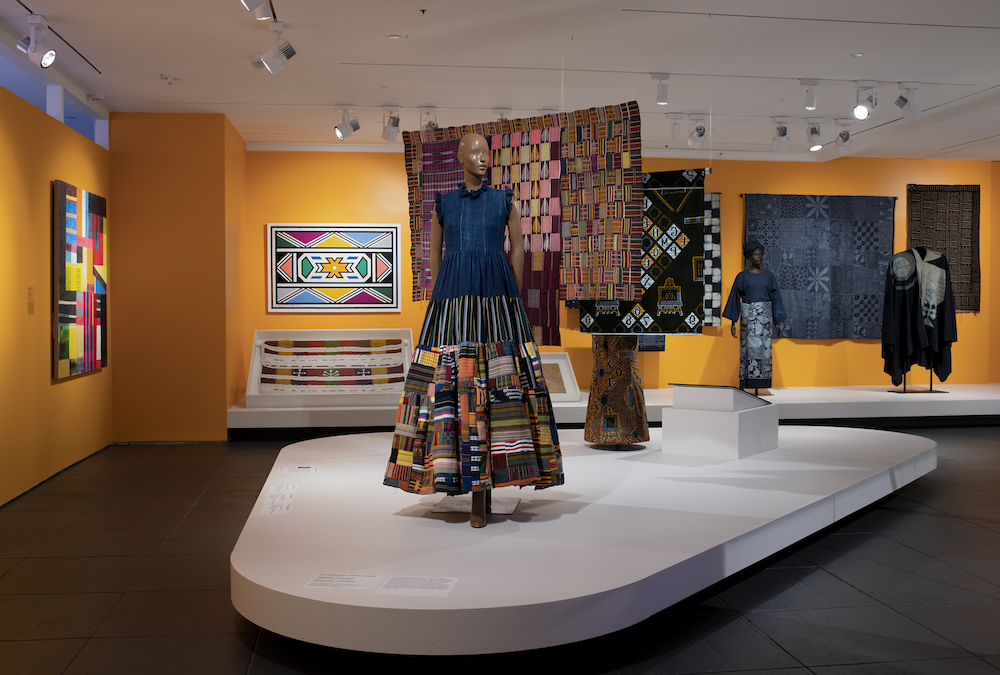 Installation view, Africa Fashion. Brooklyn Museum, June 23–October 22, 2023. (Photo: Danny Perez)