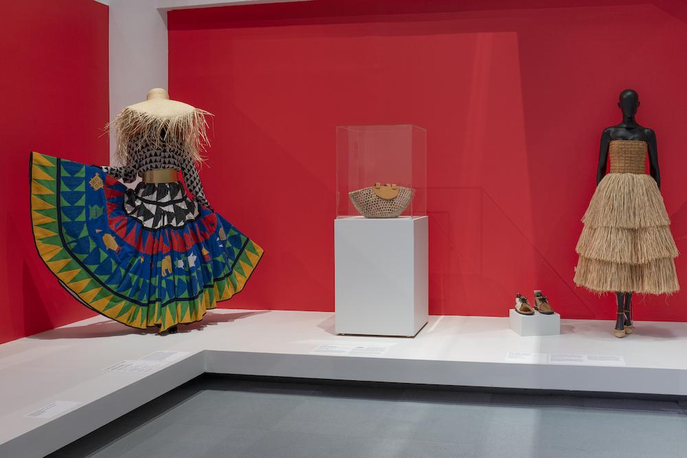 Installation view, Africa Fashion. Brooklyn Museum, June 23–October 22, 2023. (Photo: Danny Perez)