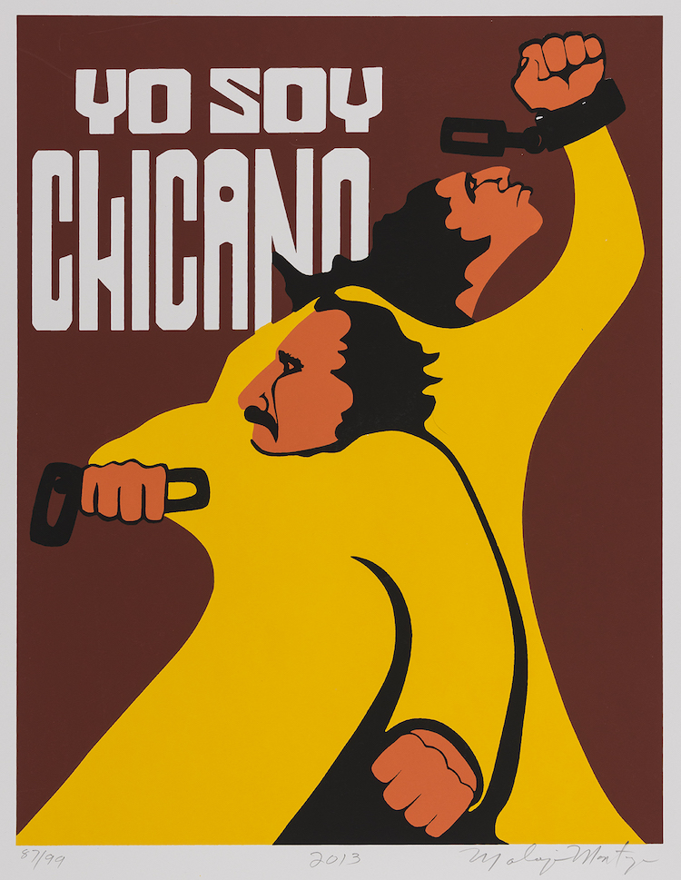 Yo Soy Chicano, 1972, reprinted 2013. Screenprint on paper, 26 1⁄8 × 20 in. © Malaquias Montoya. Photo: Muzi Rowe.