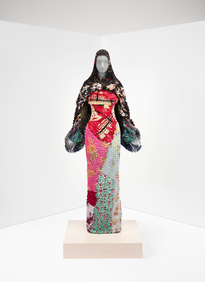 Dress, Marine Serre (French, born 1991) for Marine Serre (French, founded 2018), spring/summer 2022; Purchase, The Gould Family Foundation, in memory of Jo Copeland, 2023. Photo by Anna-Marie Kellen © The Metropolitan Museum of Art