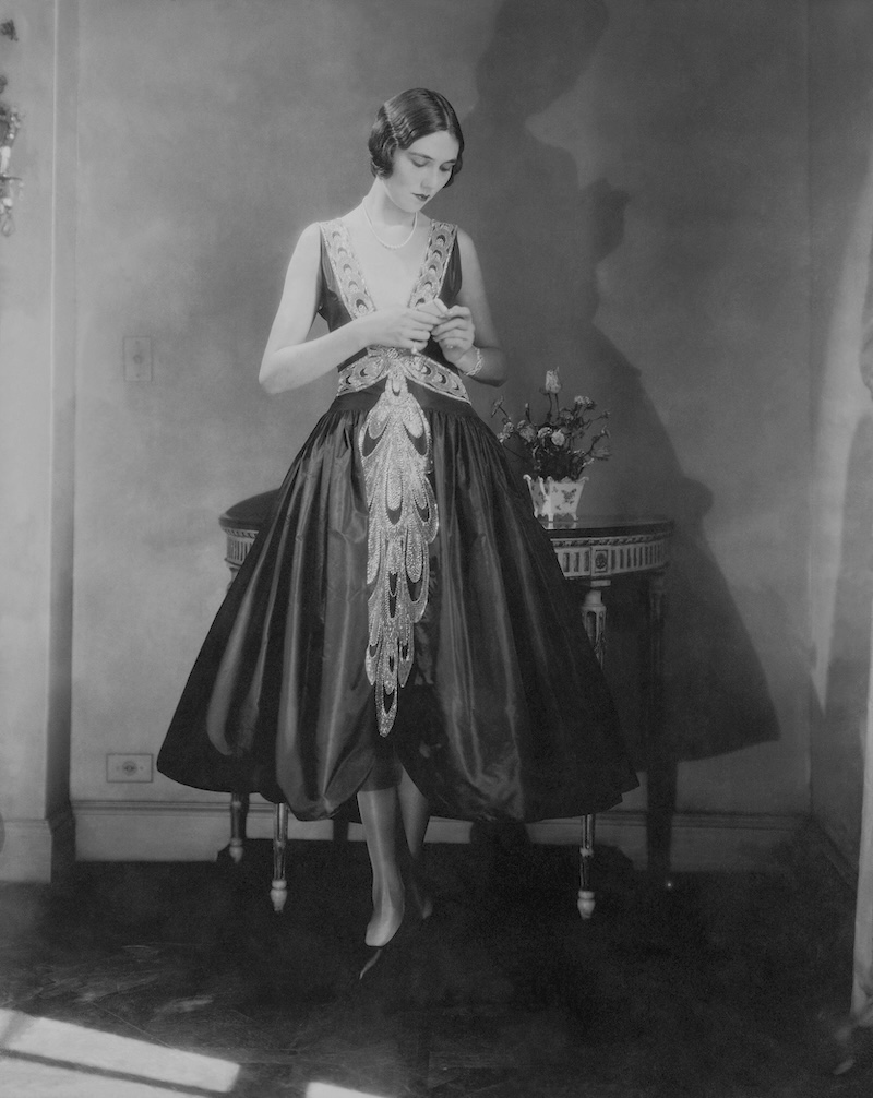 Robe de style by Jeanne Lanvin, published in Vogue, November 1, 1926. Photo by Charles Sheeler Image courtesy of The Metropolitan Museum of Art, Photo © Condé Nast