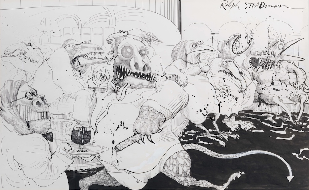 Ralph Steadman, "Lizard Lounge"